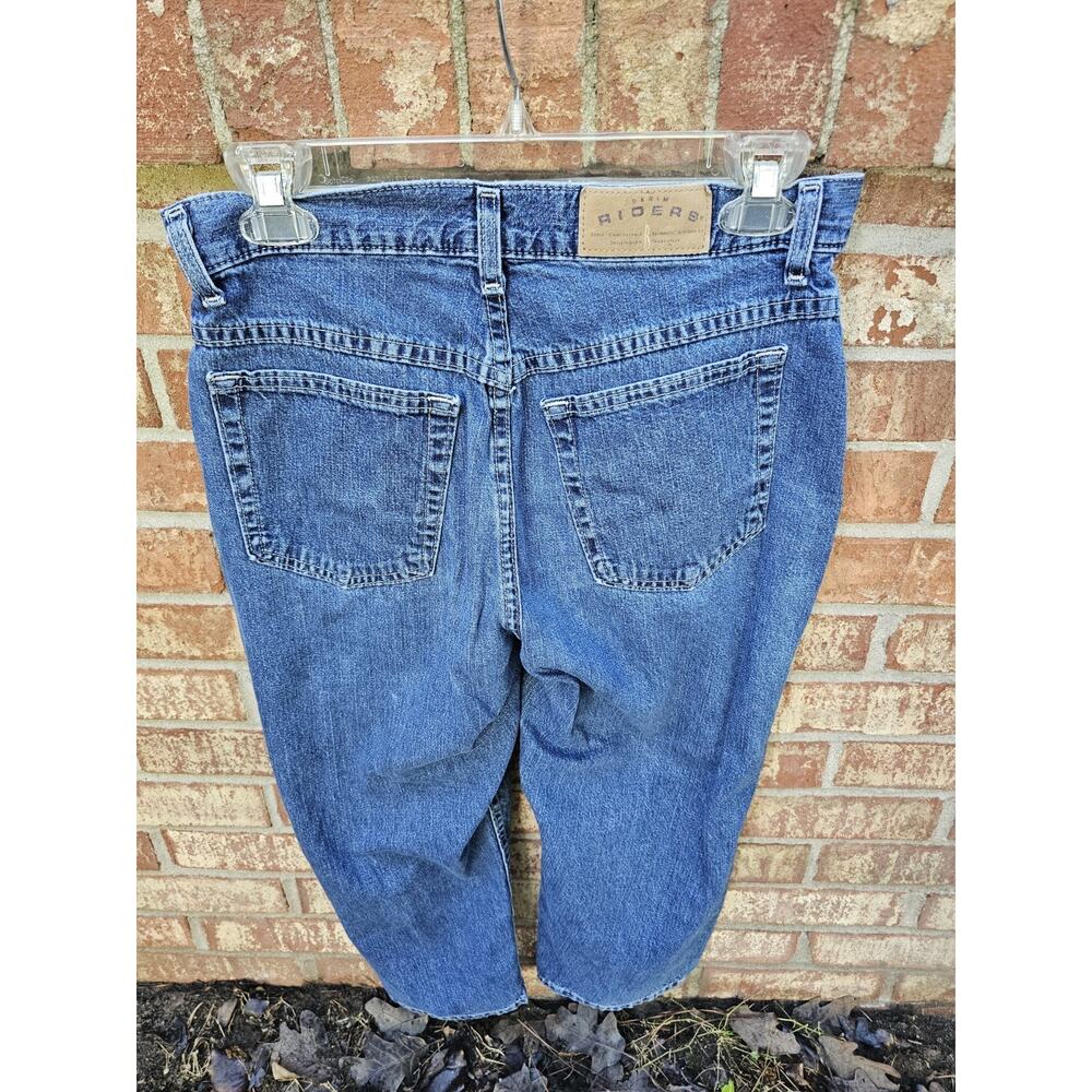 Riders by Lee Jeans Womens Sz 8 28x20 Blue Capri Cropped Denim Mid Rise Stretch